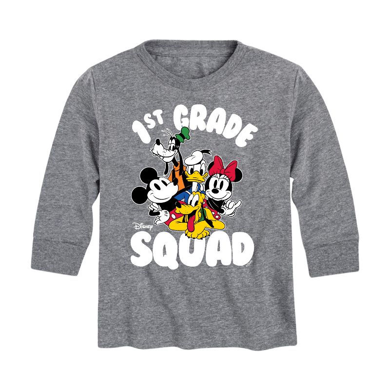 تي شيرت جرافيكي بأكمام طويلة للأولاد من ديزني - الصف الأول