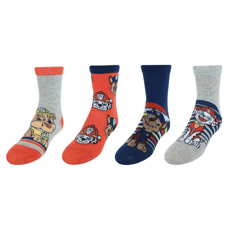 Textiel Trade Boy's Nickelodeon Paw Patrol To The Rescue Novelty Ankle Socks (4 Pack)