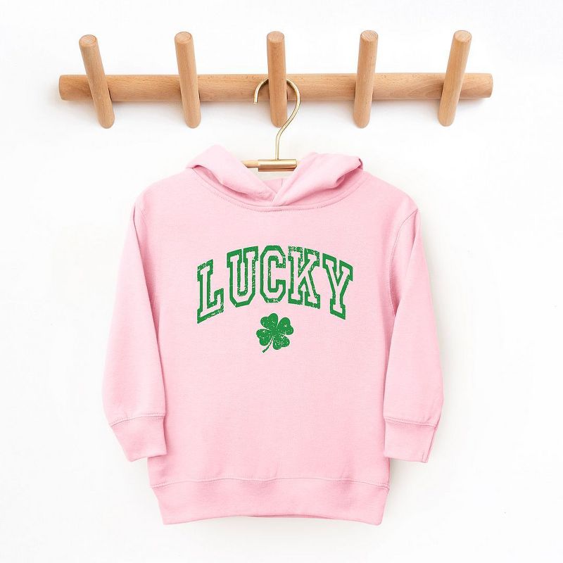 The Juniper Shop Lucky Clover Distressed Toddler Graphic Hoodie