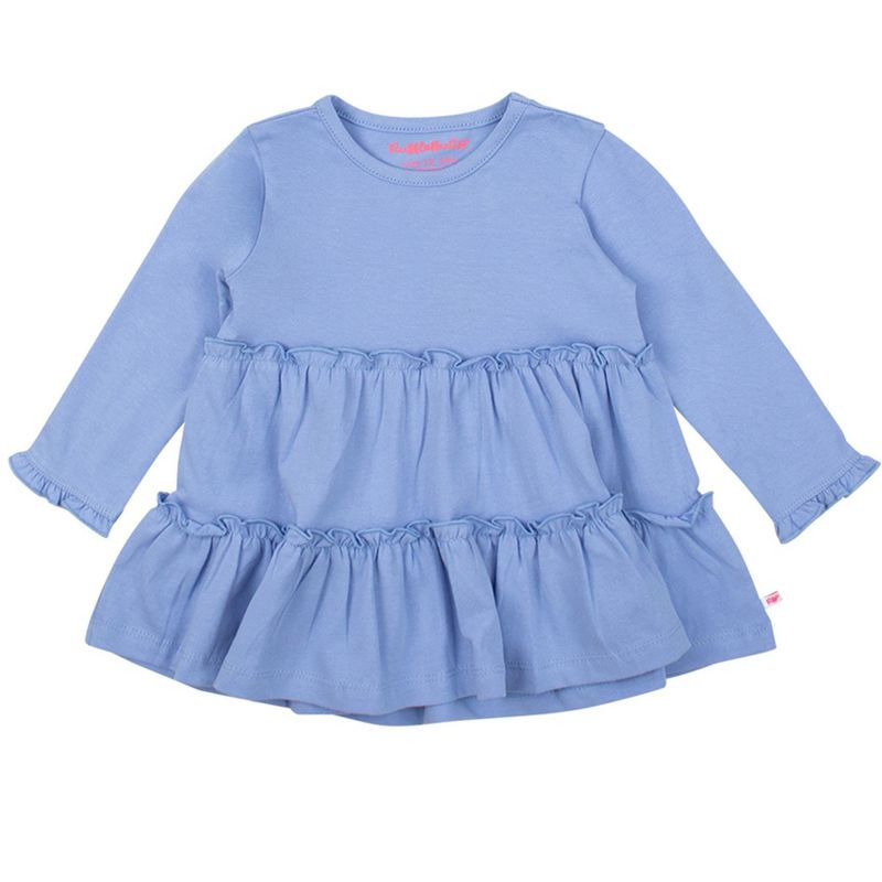 RuffleButts Toddler Girls Knit Ruffle Tiered Tunic