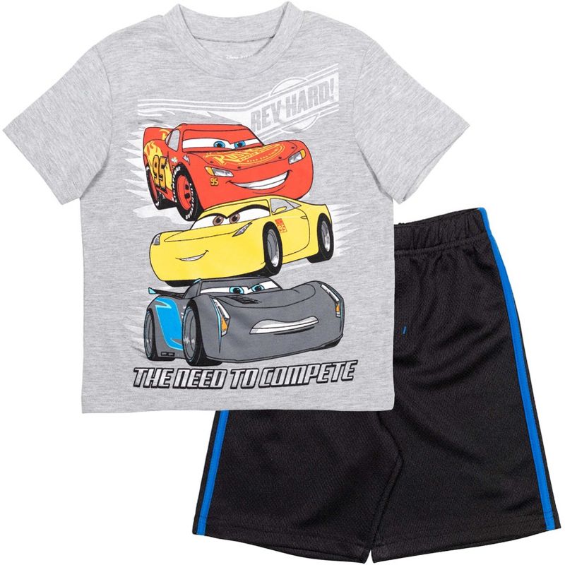 Disney Lion King Cars T-Shirt and Mesh Shorts Outfit Set Toddler