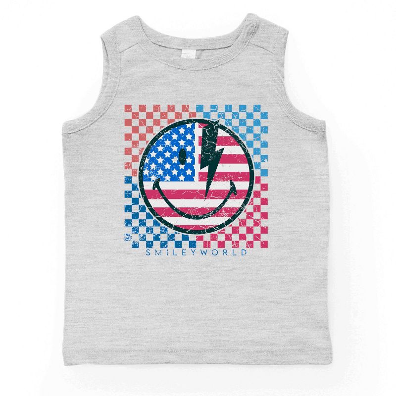 بلوزة شبابية بدون أكمام بتصميم مربعات من سمايلي وورلد من ذا جونيبر شوب