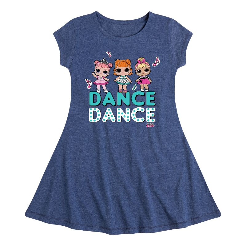 Girls' - LOL Surprise! - Dancing Dolls Dance Fit & Flair Cap Sleeve Dress