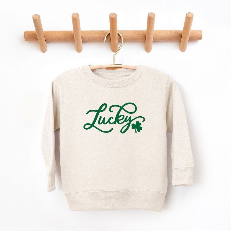 سويت شيرت جرافيكي ناعم للغاية من Juniper Shop مطبوع عليه كلمة Lucky Clover للشباب