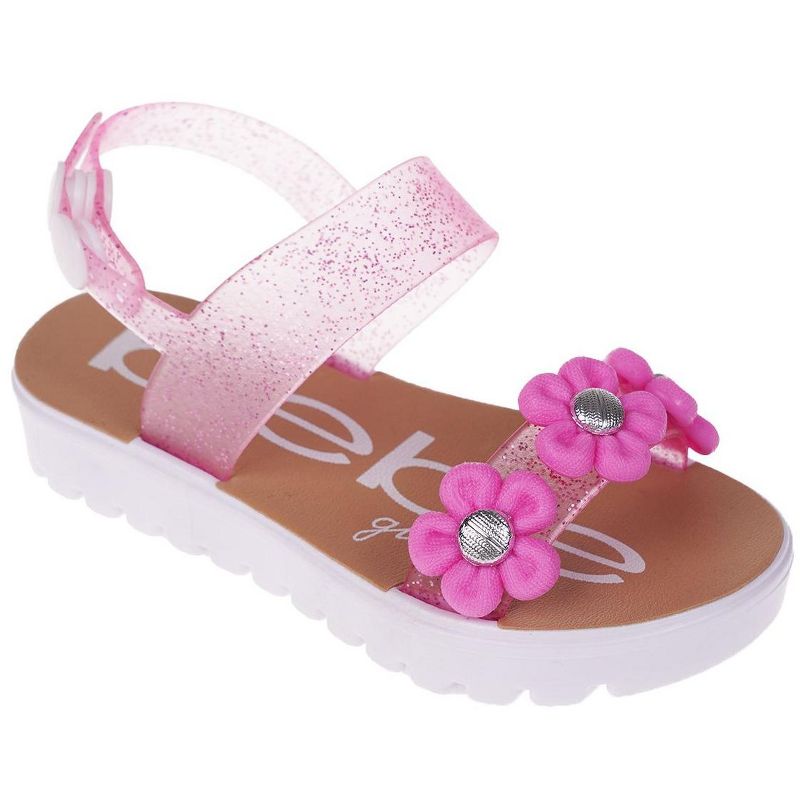 bebe Girl's Sandals - Cute and Charming Sandals, Open Toe Summer Sandals for Toddlers