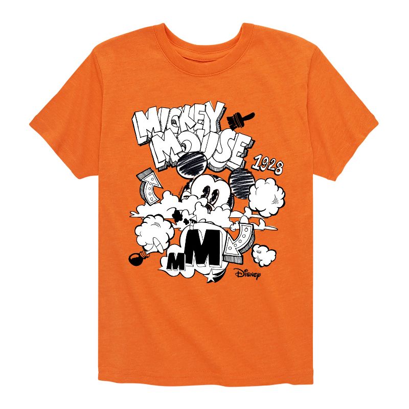 Boys' - Disney - Mickey Mouse Short Sleeve Graphic T-Shirt