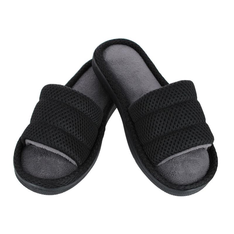 CTM Boy's Lightweight Open Toe Slide Slippers
