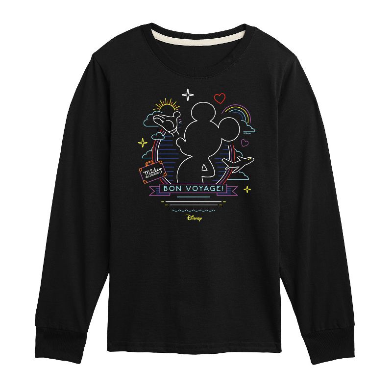 Boys' - Disney - Mickey Mouse Long Sleeve Graphic T-Shirt
