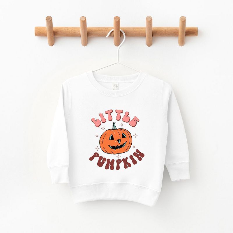 The Juniper Shop Little Pumpkin Retro Toddler Graphic Sweatshirt