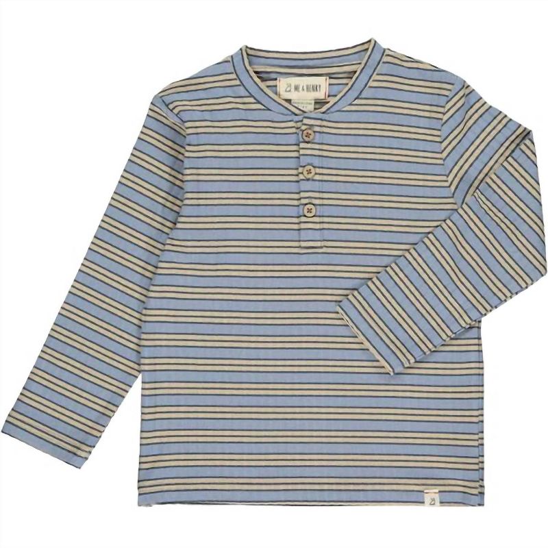Boy's Adams Ribbed Henley Top - ME & HENRY