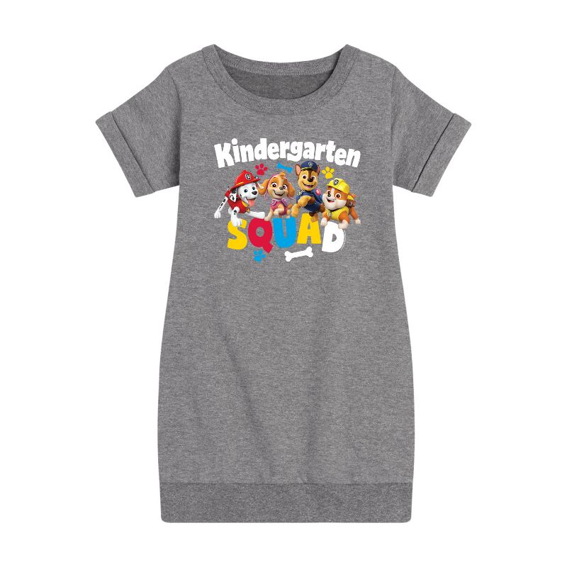 Girls' - Paw Patrol - Squad Kindergarten Graphic Short Sleeve Fleece Dress