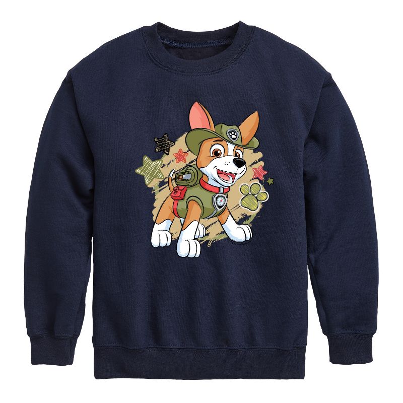 Boys' - Paw Patrol - Tracker Paw Patrol Graphic Long Sleeve Fleece Sweatshirt
