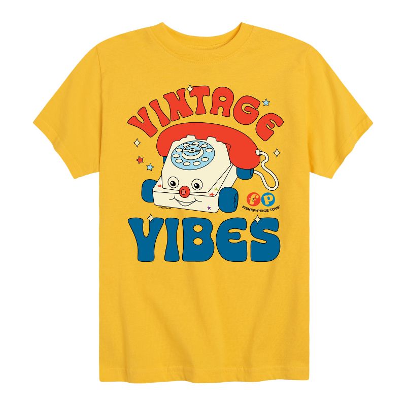 Boys' - Fisher-Price - Vintage Vibes Phone Short Sleeve Graphic T-Shirt