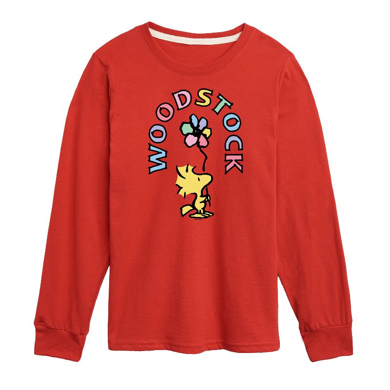 تي شيرت جرافيكي بأكمام طويلة من وودستوك فلاور للأولاد - بينتس