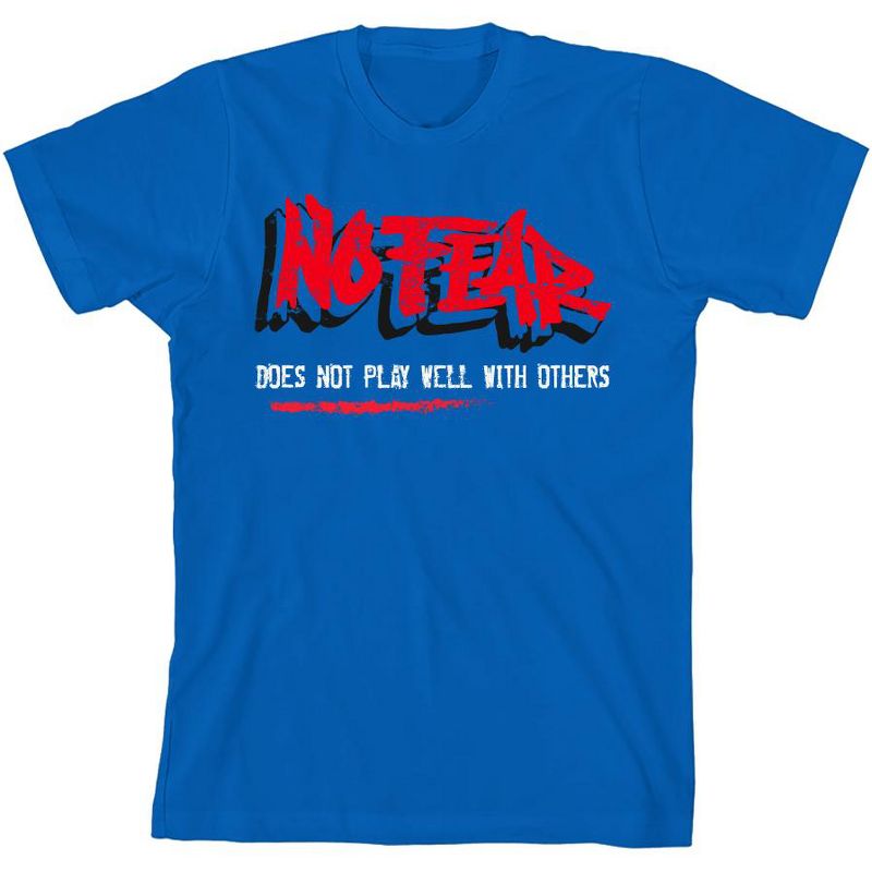 No Fear "Does Not Play Well with Others" Youth Crew Neck Short Sleeve Tee
