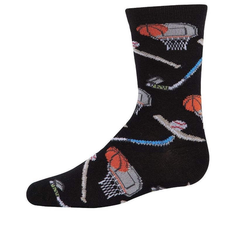 Memoi Boys' Sports Rayon from Bamboo Crew Socks