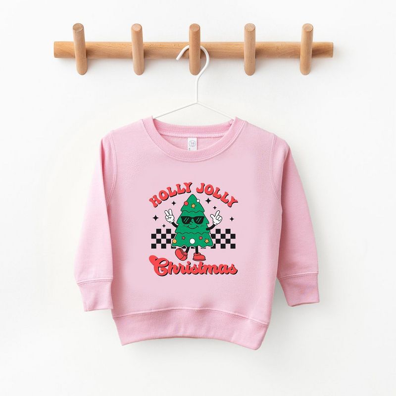 The Juniper Shop Holly Jolly Christmas Tree Toddler Graphic Sweatshirt