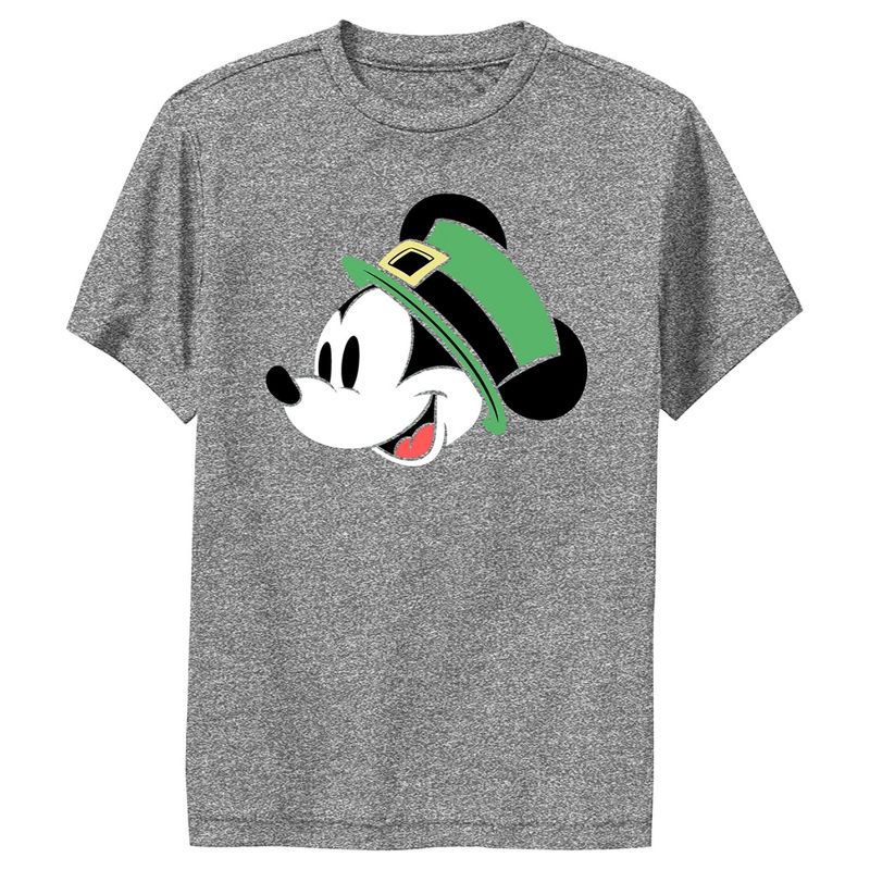 Boy's Disney Mickey With Irish Hat Performance Tee