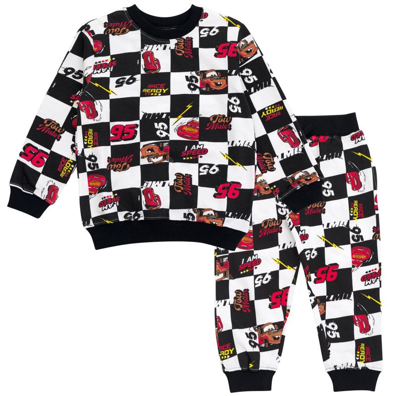 Disney Lion King Toy Story Cars French Terry Sweatshirt and Jogger Pants Outfit Set Toddler