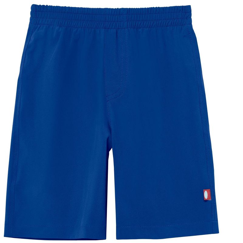 City Threads USA-Made Boys UPF 50+ Soft Stretch Below the Knee Swim Board Shorts