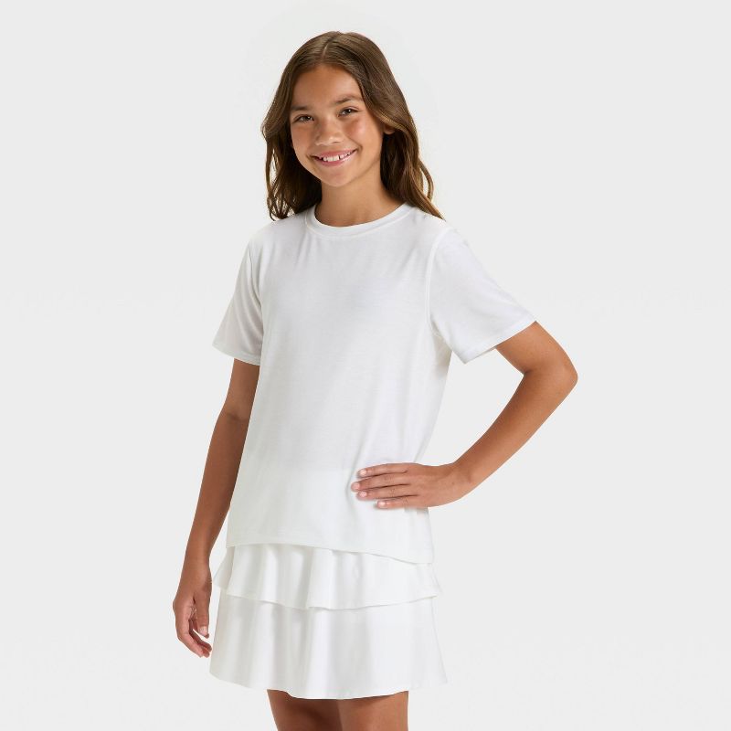 Girls' Short Sleeve Gym T-Shirt - All In Motion™