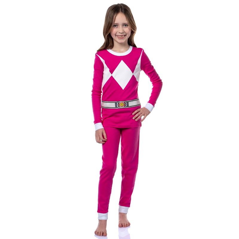 Power Rangers Boys' Red Ranger Classic Character Costume Sleep Pajama Set Red