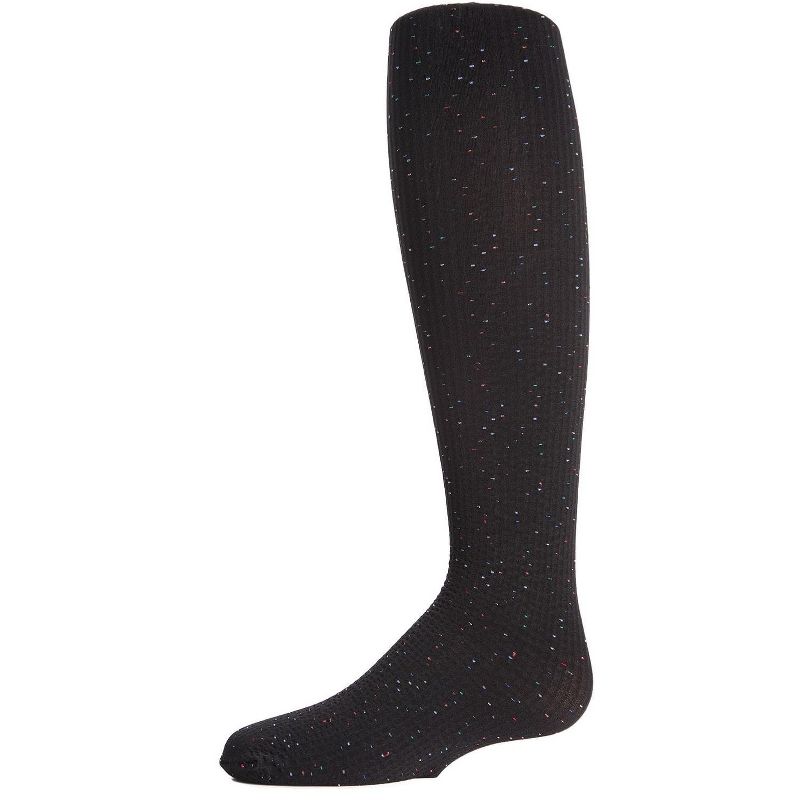 Memoi Girls' Color Splatter Opaque Nylon Tights