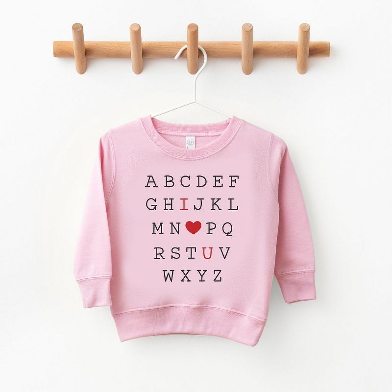 سويت شيرت جرافيكي ناعم للغاية للشباب من Juniper Shop مطبوع عليه Alphabet I Love You