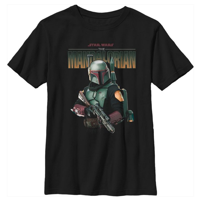 Boy's Star Wars The Mandalorian Boba Fett Armored Up T-Shirt