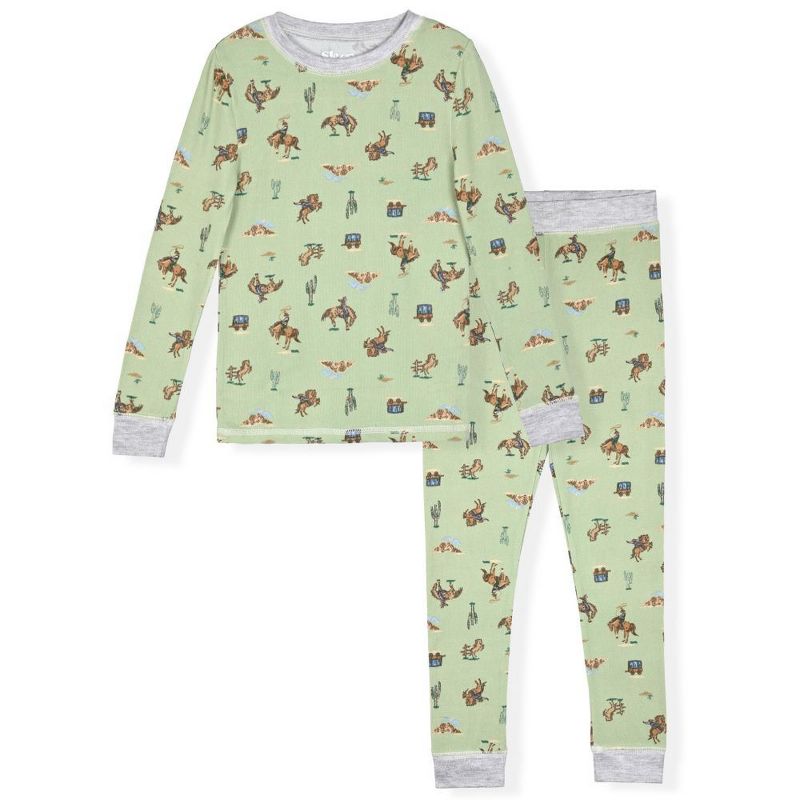 Sleep On It Boys 2-Piece Super Soft Jersey Long Sleeve Snug-Fit Pajama Set - Toddler Pajamas to Boys Pajama Sets