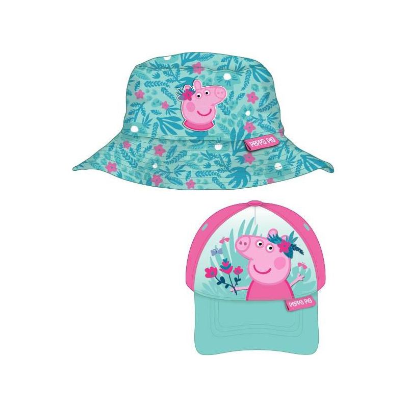 Peppa Pig Bucket Hat & Baseball Cap, Girls Sun Hat