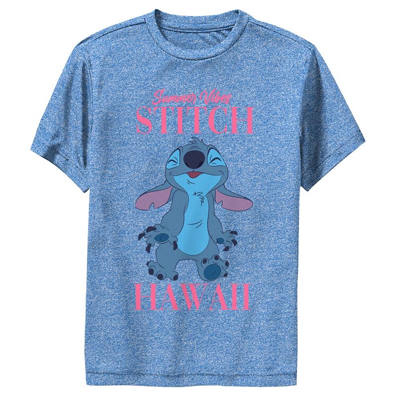 Boy's Lilo & Stitch Summer Vibes Stitch Performance Tee