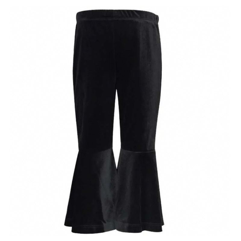 Mi Amore Gigi Black Velvet Bell Bottom Pants