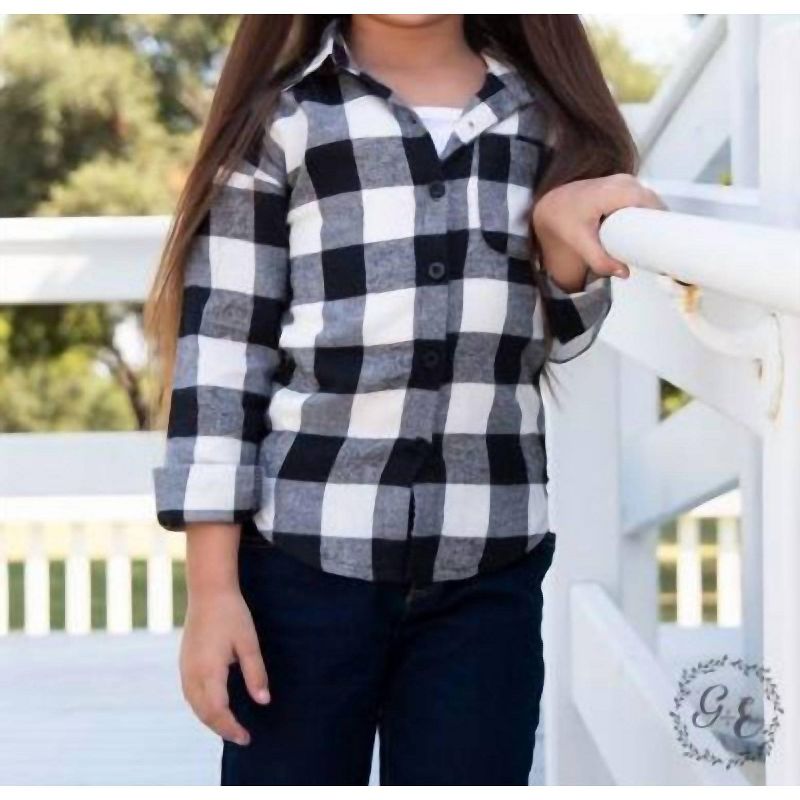 Girl's Plaid Flannel Top - Southern Grace