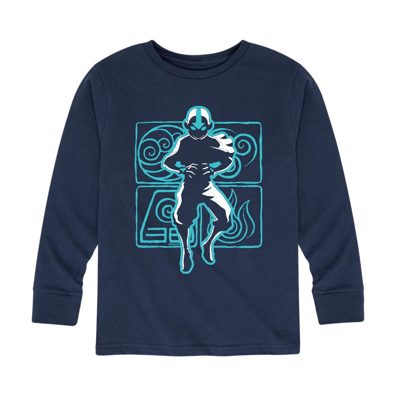 Boys' - Avatar: The Last Airbender - Aang Airbending Long Sleeve Graphic T-Shirt