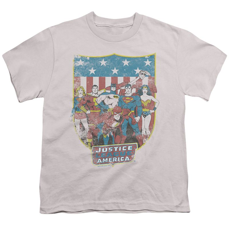 Boys' Dc Jla American Shield T-Shirt