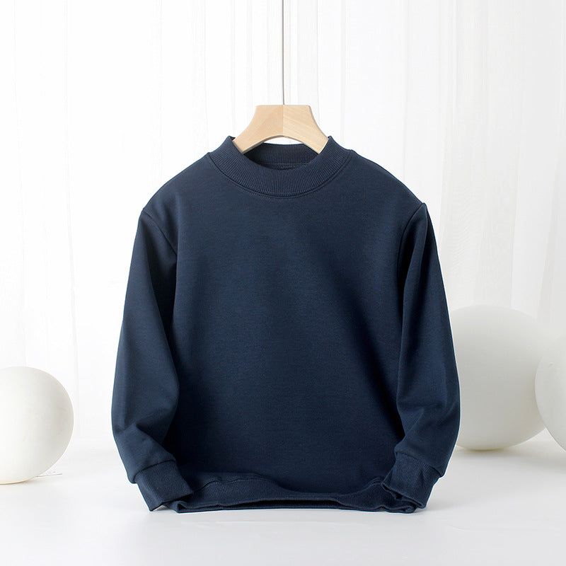 MyKids-USA Baby Solid Color Thickened Autumn Basic Hoodies