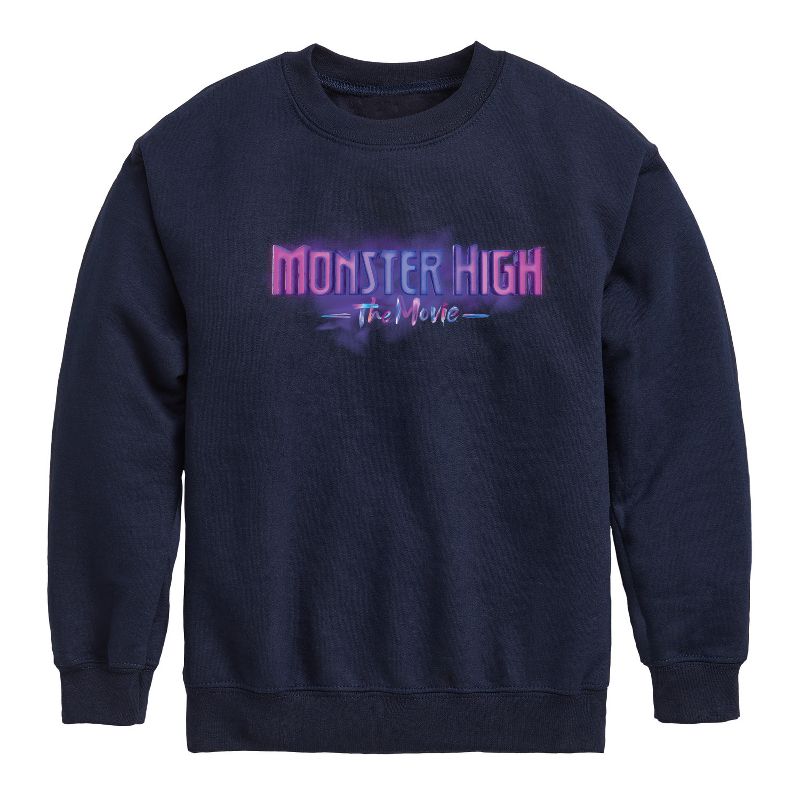 Boys' - Mattel - MH The Movie Logo Graphic Long Sleeve Fleece Sweatshirt