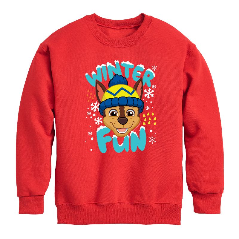 Boys' - Paw Patrol - Keeping Our Cool Graphic Long Sleeve Fleece Sweatshirt