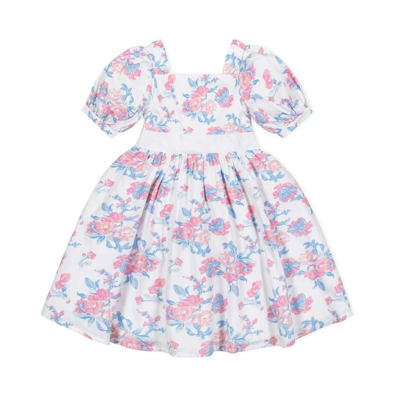 Hope & Henry Heirloom Girls' Short Sleeve Puff Sleeve Party Dress, Kids