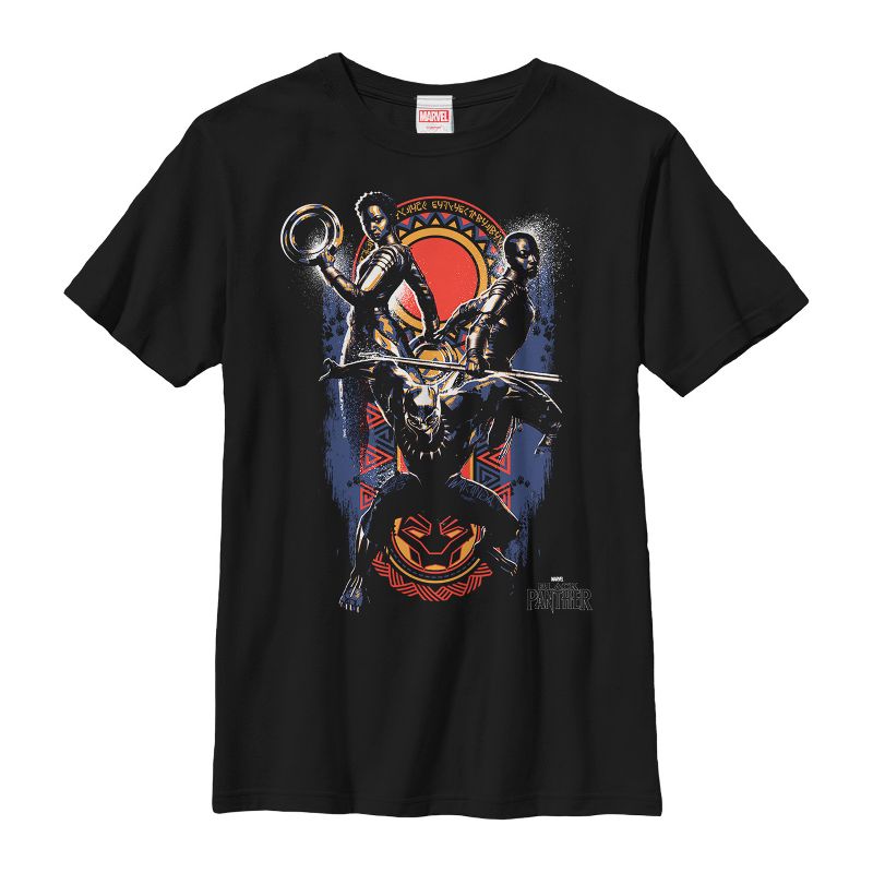Boy's Marvel Black Panther 2018 Allies T-Shirt