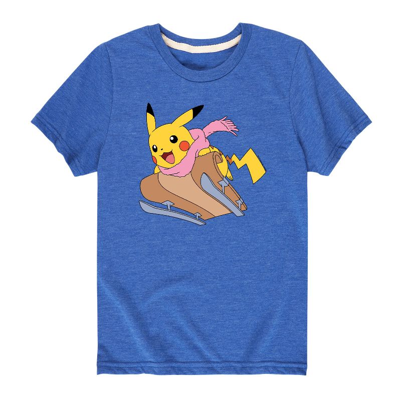 Boys' - Pokémon - Snow Boarding Short Sleeve Graphic T-Shirt