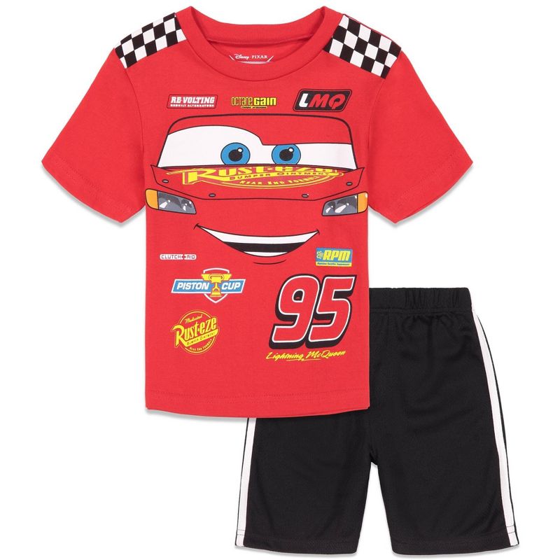 Disney Lion King Cars T-Shirt and Mesh Shorts Outfit Set Toddler