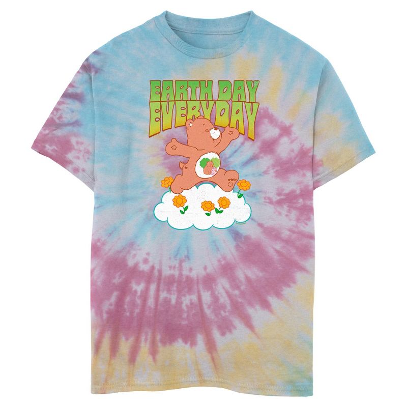 Boy's Care Bears Earth Day Everyday Forest Friend Bear T-Shirt