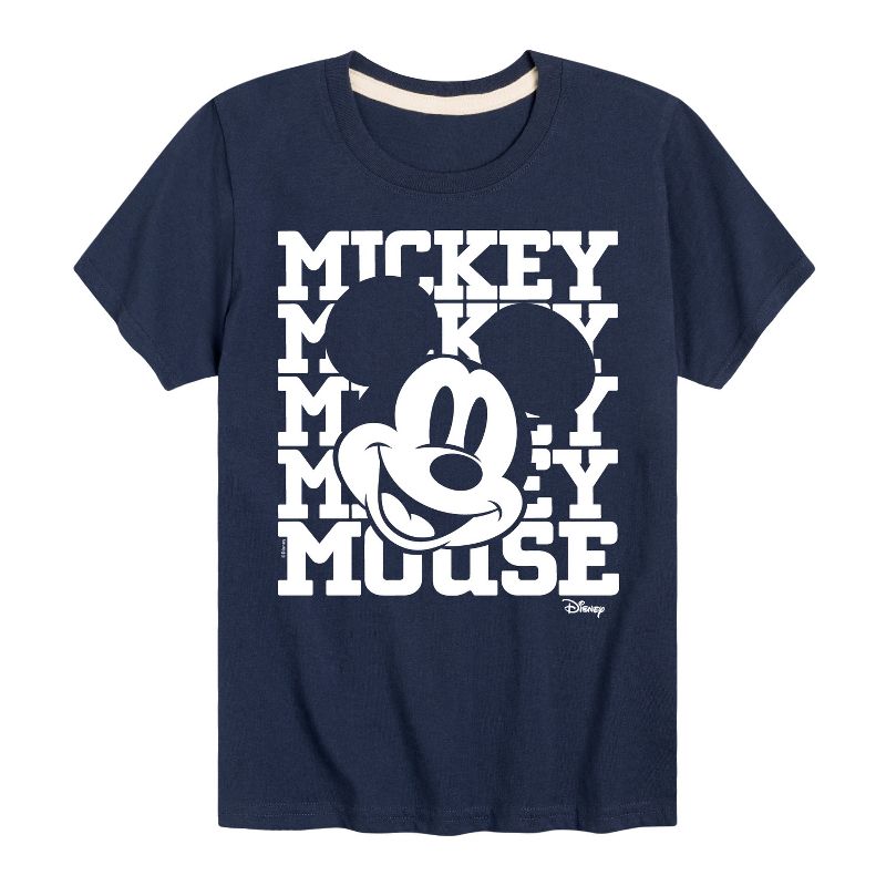 Boys' - Disney - Mickey, Mickey, Mickey Mouse Short Sleeve Graphic T-Shirt