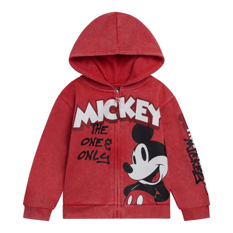 Disney Toy Story Mickey Mouse Lilo & Stitch Fleece Zip Up Hoodie Toddler