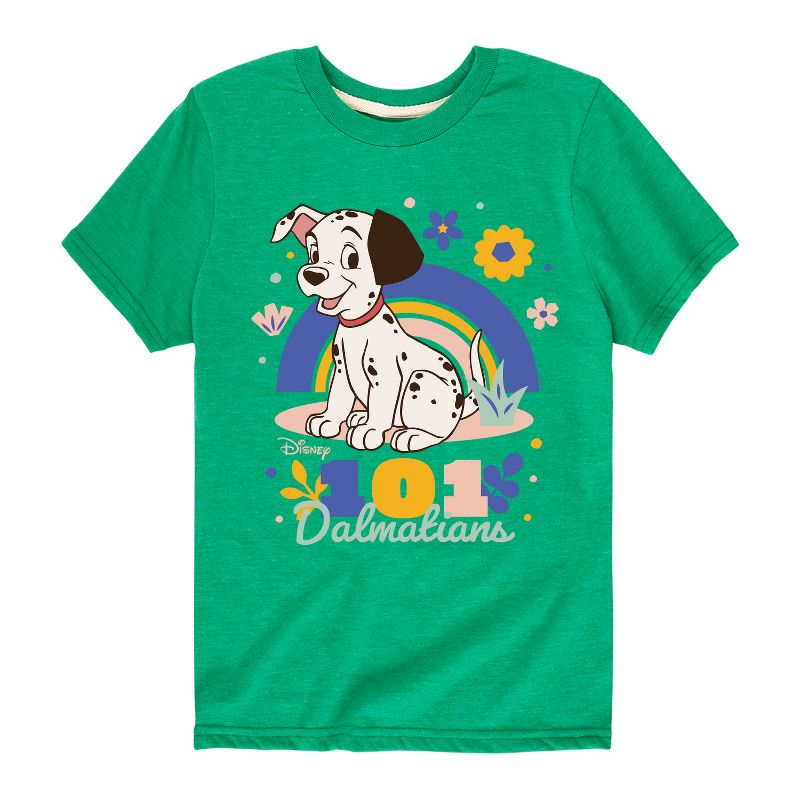 Boys' - 101 Dalmatians - Spring Flowers Short Sleeve Graphic T-Shirt