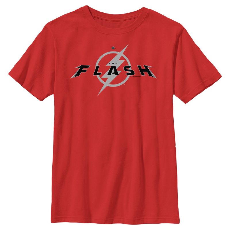 Boy's The Flash Black Official Logo T-Shirt