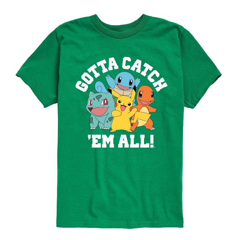 تي شيرت جرافيكي بأكمام قصيرة للأولاد - بوكيمون - يجب أن نمسكهم جميعًا