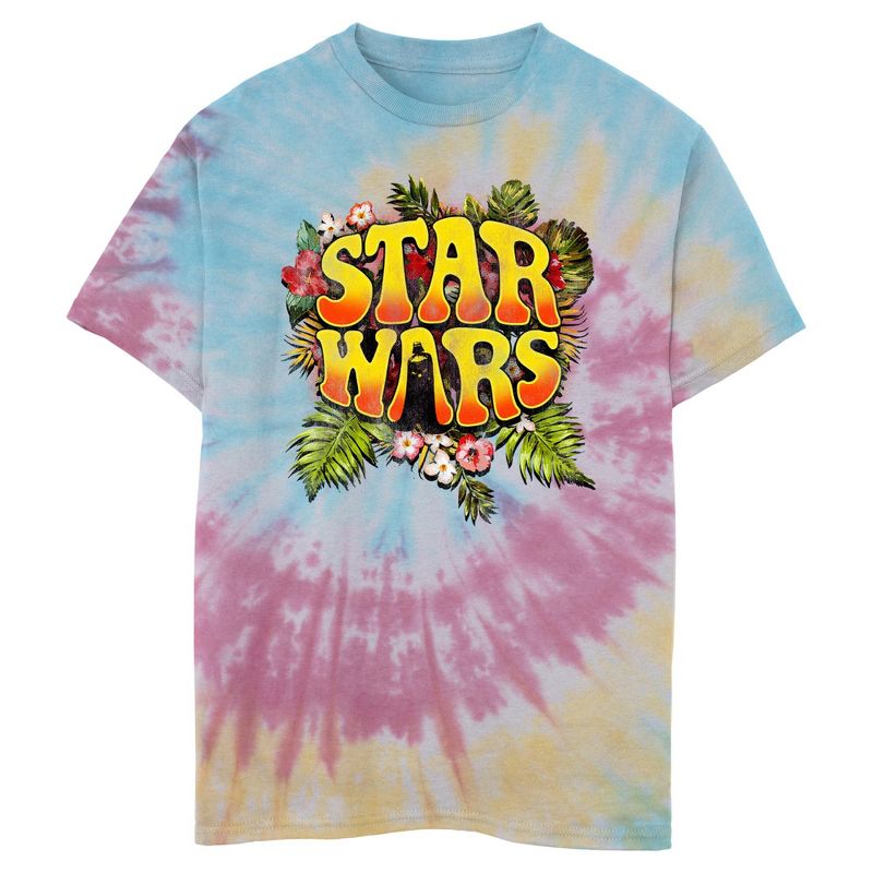 Boy's Star Wars: A New Hope Tropical Groovy Logo T-Shirt